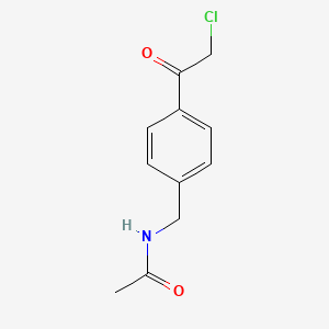 B1333316 N-[4-(chloroacetyl)benzyl]acetamide CAS No. 24095-56-5