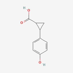 2-(4-Hydroxyphenyl)cyclopropane-1-carboxylic acid