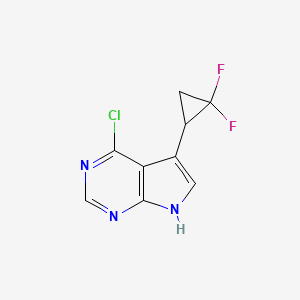 4-Chloro-5-(2,2-difluorocyclopropyl)-7H-pyrrolo[2,3-d]pyrimidine