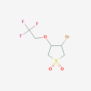 3-Bromo-4-(2,2,2-trifluoroethoxy)tetrahydrothiophene 1,1-dioxide