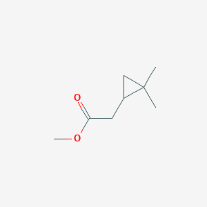 molecular formula C8H14O2 B13333247 Methyl 2-(2,2-dimethylcyclopropyl)acetate 