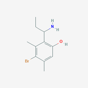 2-(1-Aminopropyl)-4-bromo-3,5-dimethylphenol