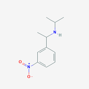 molecular formula C11H16N2O2 B13333306 [1-(3-Nitrophenyl)ethyl](propan-2-yl)amine 