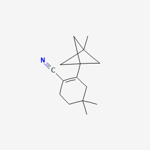 4,4-Dimethyl-2-(3-methylbicyclo[1.1.1]pentan-1-yl)cyclohex-1-ene-1-carbonitrile