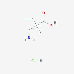 2-(Aminomethyl)-2-methylbutanoic acid hydrochloride