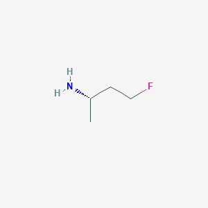 molecular formula C4H10FN B13333357 (S)-4-Fluorobutan-2-amine 