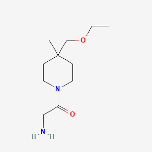 molecular formula C11H22N2O2 B13333373 2-Amino-1-(4-(ethoxymethyl)-4-methylpiperidin-1-yl)ethan-1-one 