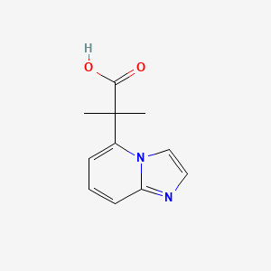 2-{Imidazo[1,2-a]pyridin-5-yl}-2-methylpropanoic acid