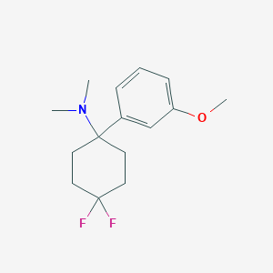 4,4-Difluoro-1-(3-methoxyphenyl)-N,N-dimethylcyclohexan-1-amine