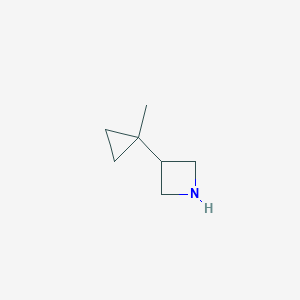 molecular formula C7H13N B13333419 3-(1-Methylcyclopropyl)azetidine 