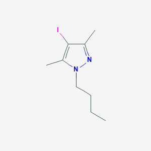 molecular formula C9H15IN2 B13333421 1-Butyl-4-iodo-3,5-dimethyl-1H-pyrazole 