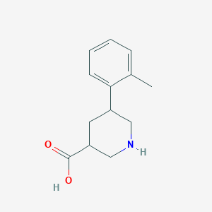 5-(2-Methylphenyl)piperidine-3-carboxylic acid