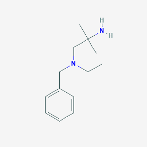 molecular formula C13H22N2 B13333473 N1-Benzyl-N1-ethyl-2-methylpropane-1,2-diamine 