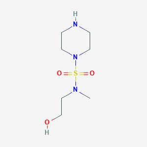 2-[Methyl(piperazine-1-sulfonyl)amino]ethan-1-ol