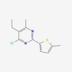 4-Chloro-5-ethyl-6-methyl-2-(5-methylthiophen-2-yl)pyrimidine