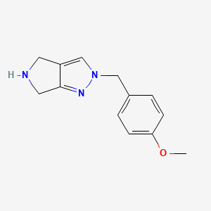 2-(4-Methoxybenzyl)-2,4,5,6-tetrahydropyrrolo[3,4-c]pyrazole