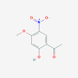 molecular formula C9H9NO5 B1333355 1-(2-羟基-4-甲氧基-5-硝基苯基)乙酮 CAS No. 102877-53-2