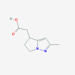 2-(2-Methyl-5,6-dihydro-4H-pyrrolo[1,2-b]pyrazol-4-yl)acetic acid