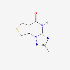 11-Methyl-4-thia-1,8,10,12-tetraazatricyclo[7.3.0.0,2,6]dodeca-2(6),9,11-trien-7-one