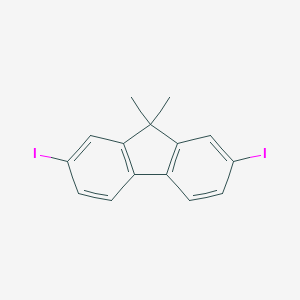molecular formula C15H12I2 B133336 2,7-二碘-9,9-二甲基-9H-芴 CAS No. 144981-86-2