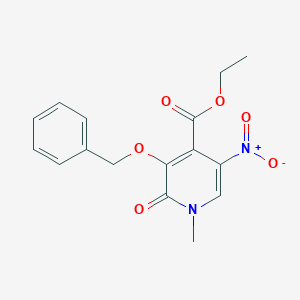 Ethyl 3-(benzyloxy)-1-methyl-5-nitro-2-oxo-1,2-dihydropyridine-4-carboxylate