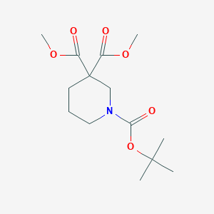 1-(tert-Butyl) 3,3-dimethyl piperidine-1,3,3-tricarboxylate