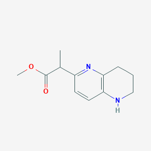 Methyl 2-(5,6,7,8-tetrahydro-1,5-naphthyridin-2-yl)propanoate