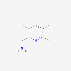 molecular formula C9H14N2 B13333634 (3,5,6-Trimethylpyridin-2-yl)methanamine 