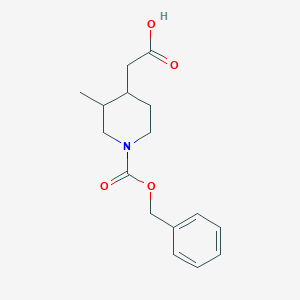 2-(1-((Benzyloxy)carbonyl)-3-methylpiperidin-4-yl)acetic acid