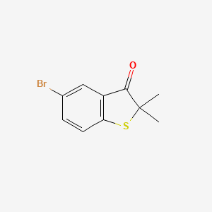 5-Bromo-2,2-dimethylbenzo[b]thiophen-3(2h)-one