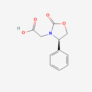 molecular formula C11H11NO4 B13333662 (R)-2-(2-Oxo-4-phenyloxazolidin-3-yl)acetic acid 