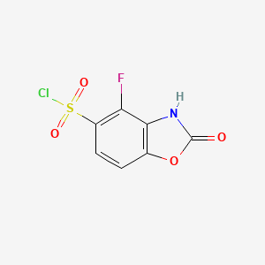 4-Fluoro-2-oxo-2,3-dihydrobenzo[d]oxazole-5-sulfonyl chloride