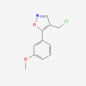 4-(Chloromethyl)-5-(3-methoxyphenyl)isoxazole