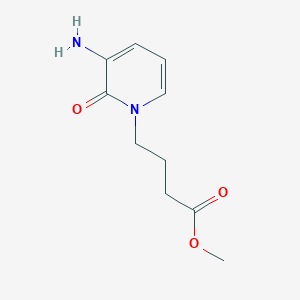 molecular formula C10H14N2O3 B13333696 Methyl 4-(3-amino-2-oxopyridin-1(2H)-yl)butanoate 