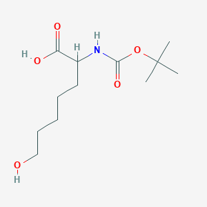 2-([(Tert-butoxy)carbonyl]amino)-7-hydroxyheptanoic acid