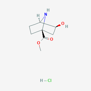 Methyl (1S,3S,4R)-3-hydroxy-7-azabicyclo[2.2.1]heptane-1-carboxylate hydrochloride