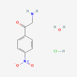 molecular formula C8H11ClN2O4 B1333373 2-Amino-1-(4-nitrophenyl)ethan-1-one hydrochloride hydrate CAS No. 4740-22-1