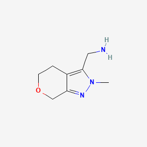 (2-Methyl-2,4,5,7-tetrahydropyrano[3,4-c]pyrazol-3-yl)methanamine