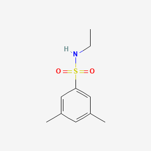 molecular formula C10H15NO2S B13333757 N-ethyl-3,5-dimethylbenzene-1-sulfonamide 