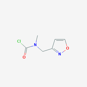 molecular formula C6H7ClN2O2 B13333777 N-(3-isoxazolylmethyl)-N-methylCarbamic chloride 