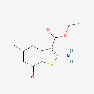 Ethyl 2-amino-5-methyl-7-oxo-4,5,6,7-tetrahydrobenzo[b]thiophene-3-carboxylate