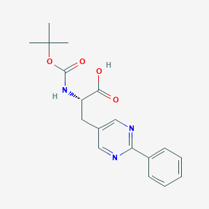 (S)-2-((tert-Butoxycarbonyl)amino)-3-(2-phenylpyrimidin-5-yl)propanoic acid