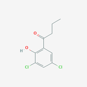 molecular formula C10H10Cl2O2 B13333806 1-(3,5-Dichloro-2-hydroxyphenyl)butan-1-one 