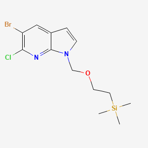 5-bromo-6-chloro-1-((2-(trimethylsilyl)ethoxy)methyl)-1H-pyrrolo[2,3-b]pyridine