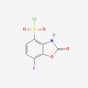 7-Fluoro-2-oxo-2,3-dihydrobenzo[d]oxazole-4-sulfonyl chloride