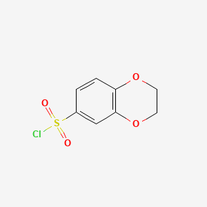 molecular formula C8H7ClO4S B1333387 2,3-Dihydro-1,4-benzodioxine-6-sulfonyl chloride CAS No. 63758-12-3