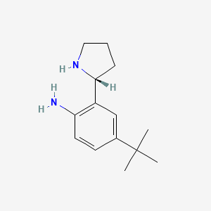 (R)-4-(tert-Butyl)-2-(pyrrolidin-2-yl)aniline