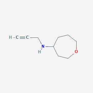 N-(prop-2-yn-1-yl)oxepan-4-amine