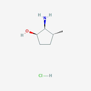 (1R,2S,3R)-2-Amino-3-methylcyclopentan-1-ol hydrochloride