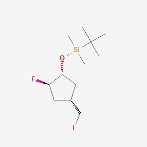 Rel-tert-butyl(((1R,2R,4S)-2-fluoro-4-(iodomethyl)cyclopentyl)oxy)dimethylsilane